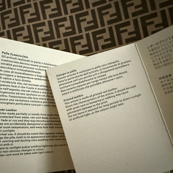 Fendi large flat pouch authentic from website with proof - Picture 10 of 10